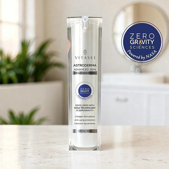 Vitasei AstroDerma Peptide Serum for Face – Zero Gravity Skin Regeneration – Anti-Aging Serum with Collagen Peptide Complex – Night Serum for Hydration, Wrinkle & Firming Care – Made in the USA, 30 ml