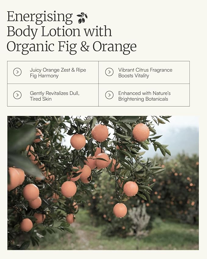 AEOLIS Revitalising Body Lotion with Orange & Green Tea – Hydrating Moisturizer with Shea Butter, Aloe Vera & Vitamins – Vegan Skincare for All Skin Types – 6.76 fl oz