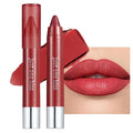 Rich Berry Rose Cream Lipstick Lip Crayon, Hydrating Lipstick for Women, Smooth Natural Color Tinted Lip Balm & Lip Crayon Liner in One, Buildable Color with Soft Finish, 10