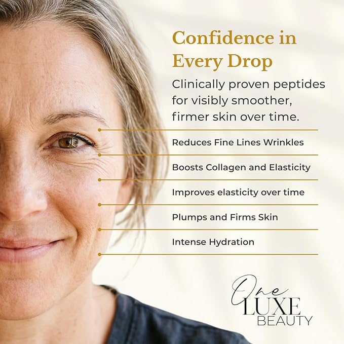 Anti Aging Serum Matrixyl 3000 with Hyaluronic Acid, Peptide Collagen & Argireline – Best Deep Wrinkle Repair & Hydrating Face serum – All skin types Korean Matrixyl Serum 1.01 Fl Oz