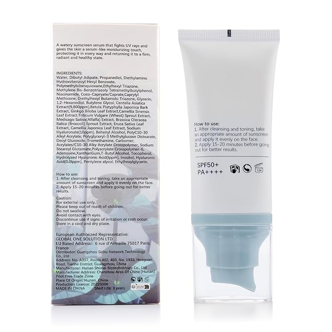 Korean Sunscreen for Face & body， Madagascar Centella Sunscreen SPF 50+ ，mineral sunscreen with Tinted Moisturizer & Hyaluronic Acid &Niacinamide, korean skin care sunblock 50ml
