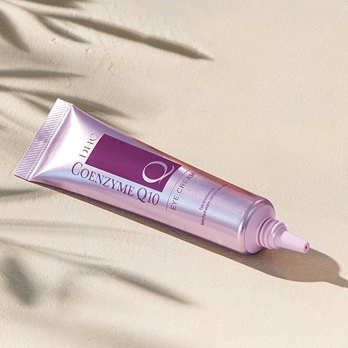 DHC CoQ10 Eye Cream, Antioxidant Treatment for Fine Line and Crow's Feet, Skin-Brightening Vitamin C, Fragrance and Colorant Free, 0.88 oz. Net wt.