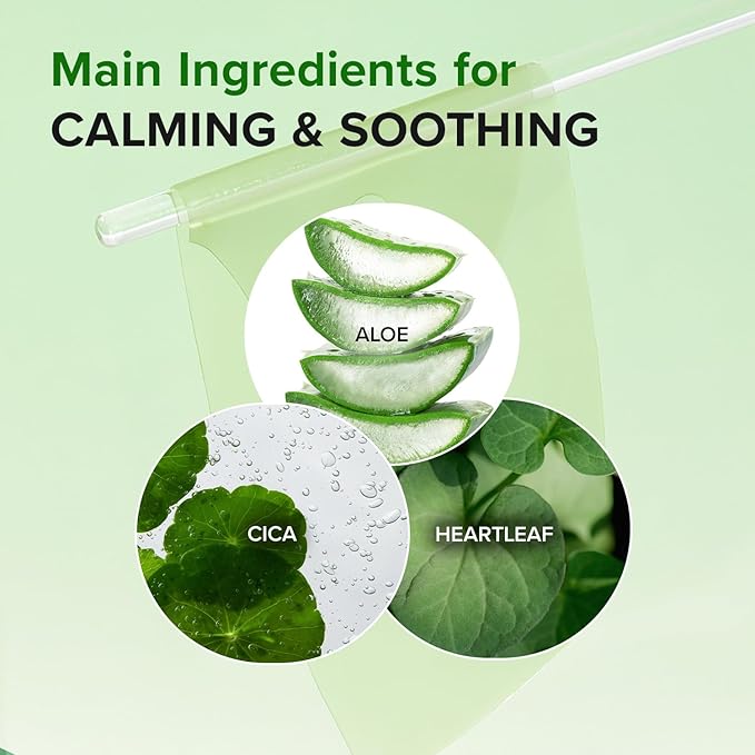 Mary&May Vegan Collagen Fresh Aloe Mask - Face Sheet Hydrogel Mask - Low Molecular Collagen, Houttuynia Cordata, Centella - Cooling, Soothing, Firming Korean Skincare for Sensitive Skin, 4 Sheets