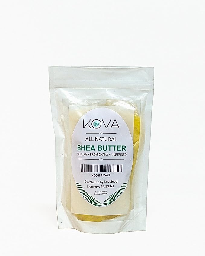Organic Raw Unrefined African Shea Butter- 100% Pure Natural, 1Lb- Yellow