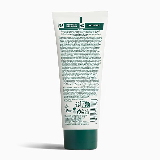 The Body Shop Vitamin C Glow Boosting Microdermabrasion – Exfoliation for Tired, Dull Skin – Vegan – 100ml