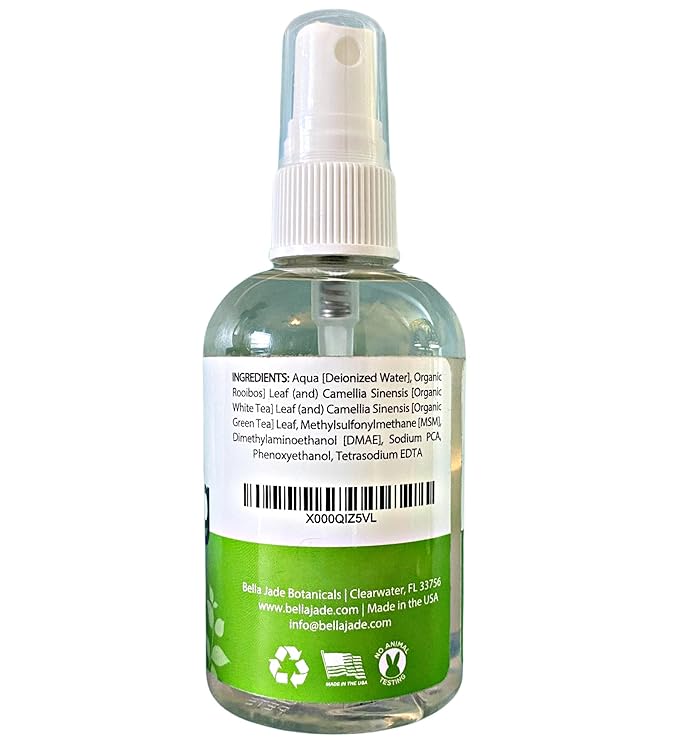 Makeup Setting Spray for Face - Long Lasting Mist: Hydrating Dewey Finishing + Organic Green Tea & MSM - All Skin Types - Large 4 oz Bottle