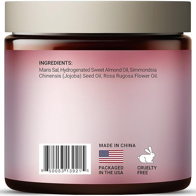 SOULSPA PURE Rose & Almond Body & Foot Scrub - Rejuvenating & Hydrating Exfoliating Body Scrub for Luxurious Skin Care, 10 oz