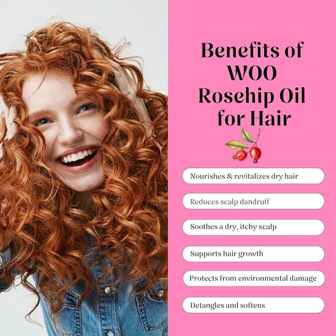 Certified Organic Rosehip Oil – 100% Pure, Cold-Pressed & Fair Trade | Face & Body Oil | Vitamin A, C & E Rich | Boosts Collagen, Fades Scars & Dark Spots, Soothes Acne | 3.4 oz