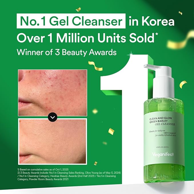 Hydrating Gel to Foam Cleanser, Low pH Gentle Daily Face Wash for All Skin Types, With AHA (Citric Acid), LHA, Glycerin, Mild Pore Care & Radiant, Balanced Skin, Korean Skincare, 205ml/6.93 fl oz