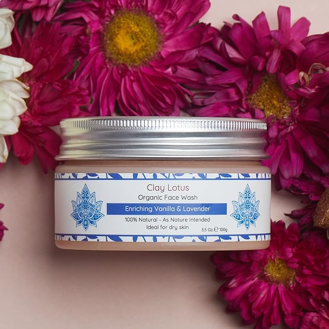 Organic Face Wash - Hydrating Cleanser for Dry, Mature Skin. Anti-aging, Natural Formula for Reduced Wrinkles and Restored Radiance- Vegan and Moisturizing- For Women & Men