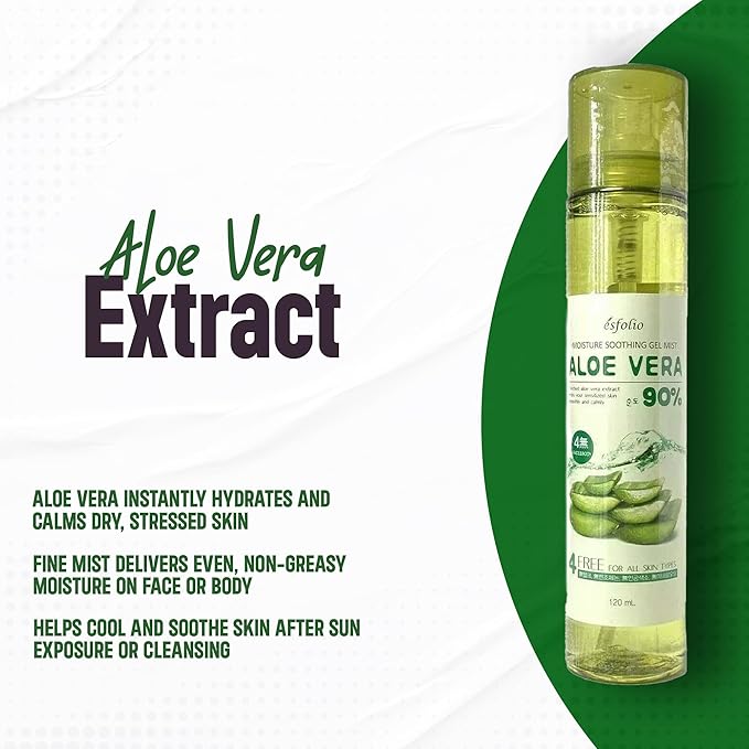 esfolio Collagen or Aloe Vera Daily Hydrating Face Mist Moisturizing Facial Spray Lightweight Skin Refresh Spray Fine Mist Daily Skincare Hydration Routine Korean Beauty 5.07 fl oz (Aloe Vera)