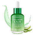 The Beauty Elixir Aloe & Collagen Serum For Face - Dermatologist Tested, Anti-Aging, Ultra Hydrating Aloe Vera Gel For Face - Natural Ingredients, Clean Beauty, Cruelty-Free Korean Skin Care - 1.69 oz