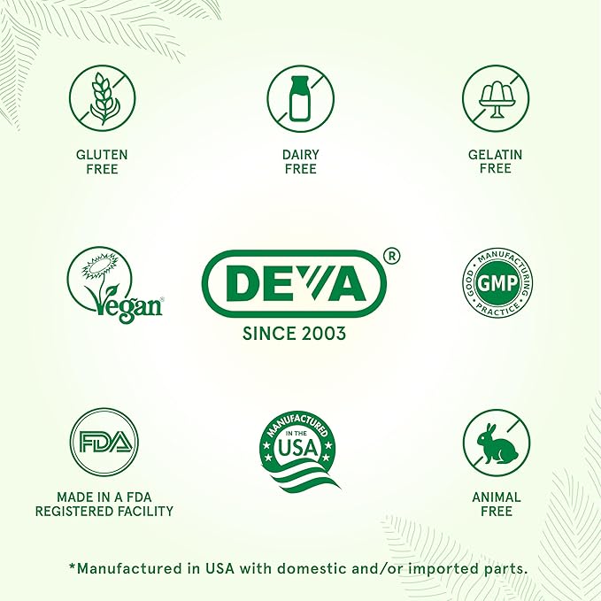 DEVA Vegan Sea Buckthorn, Berry Oil 500mg, Cold-Pressed, Unrefined, Rich in Omega-7, 90 Capsules, 1-Pack