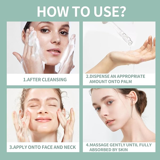 Deep Moisturizing Acid Serum, Hydrating & Soothing Face Serum with Pure Plant Essence, Anti-Aging Skin Care Formula for All Skin Types, Post-Sun Care, 3 Pack, 1 fl oz Each