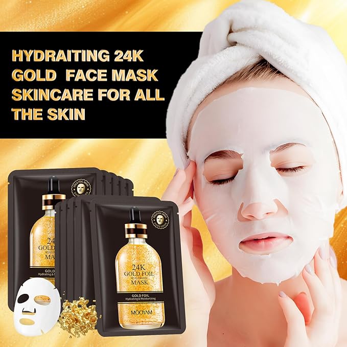 Facial Masks Skincare for Women,Moisturize Face Mask Sheet for Girl,Hydrating Face Mask for All Skin Types,Dry Skin & Sensitive Skin (10-Packs)