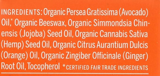 Dr Bronner's, Lip Balm Orange Ginger Organic, 0.15 Ounce