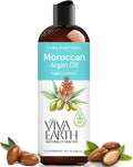 Argan Oil of Morocco – 100% Pure Cold Pressed Argan Oil for Hair, Face & Body – Lightweight Deep Moisturizing Oil for Dry, Damaged Hair & Skin – 8 Fl Oz – Aceite de Argan
