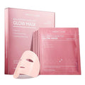 Real Deep Hyaluronic Acid Glow Mask, Korean Sheet Face Mask for Dry, Dehydrated Skin, Brightening, Firming & Moisturizing Skincare, 28g x 5ea