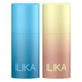 ILIKA 100% Natural Lip Balm - Organic, Plastic-free, Vegan, Cruelty-Free, Vitamin E, COSMOS Certified, PETA Certified, 2-Pack - Vanilla, Peppermint, All-Day Moisture, 0.15 oz each