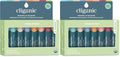 Cliganic Organic Lip Balm Set (Fresh Picked, 8 Flavors) - 100% Natural Moisturizer for Cracked & Dry Lips (Pack of 2)