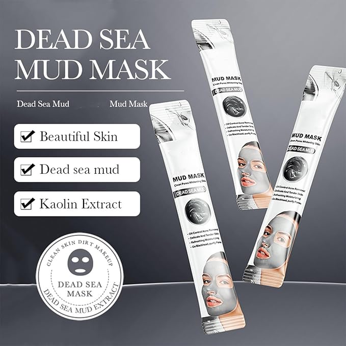 Etuanxi 30Pcs Recovery Mud Mask Clay Mask for Face Vitamin C & Cucumber & Dead Sea Mud Masks for Face Face Mask Moisturizing Deep Cleansing Mud Mask Skin Care Set