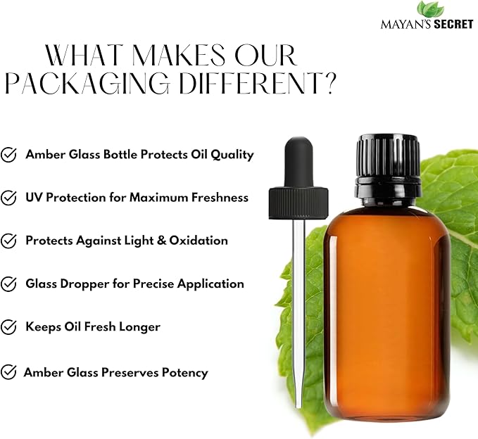 Pure Carrier and Essential Oils for Skin Care, Hair, Body Moisturizer for Face-Anti Aging Skin Care (Peppermint Oil, 4oz)