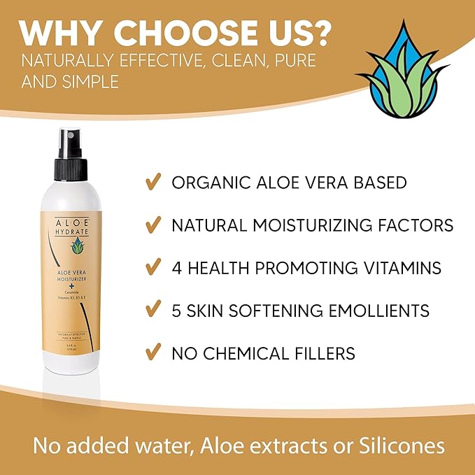 Body Lotion Spray – Oasis of Moisture Hydrates, Restores, Softens & Protects. Non-Greasy Moisturizer, Body Cream & Hand Lotion – Aloe vera, Hyaluronic acid, Ceramide, Vitamins & Prebiotics