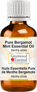 Greenwood Essential Pure Bergamot Mint Essential Oil (Mentha citrata) Steam Distilled 100ml (3.38 oz)