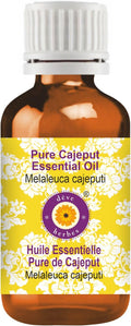 Deve Herbes Pure Cajeput Essential Oil (Melaleuca cajeputi) Steam Distilled 15ml (0.50 oz)