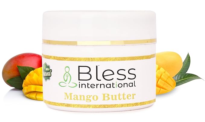 Organic Raw Mango Butter 100% Pure,Natural & Unrefined| Skin Moisturizer For Face, Body & Hair| 4 OZ/115 GM Ivory / White Grade A | DIY Creams, Balms, Lotions, Soaps| Softens Dry & Tough Skin