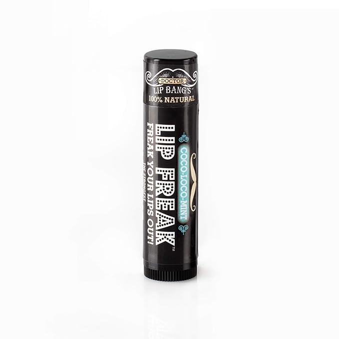 Doctor Lip Bang's BUZZING Lip Balm | Lip Freak | 100% All Natural | Cruelty Free | Flavoured Lip Freak (Coco-Loco Mint)