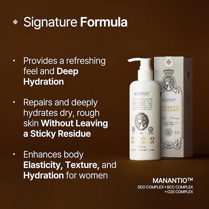 Manantio Women’s Vegan Body Lotion, Premium Customized Care for Smooth Texture, Wrinkle Care, Firmness & Deep Hydration, Improves Skin Elasticity and Moisture Balance, 300ml / 10.14 fl oz