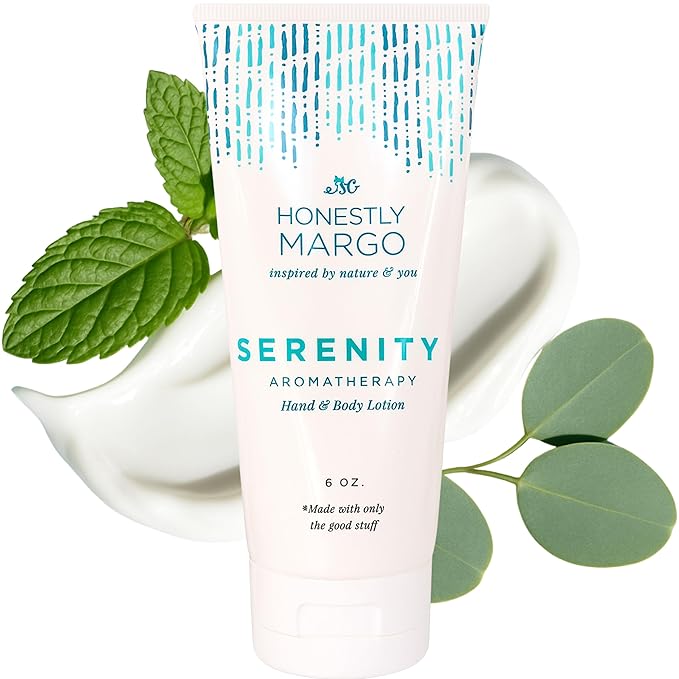 Honestly Margo Aromatherapy Hand & Body Lotion (Menthol Eucalyptus, 6 Oz) – Hydrating Moisturizer with Essential Oils, Clean, Cruelty-Free Body Care, Bath Products, Hand Cream & Body Moisturizer
