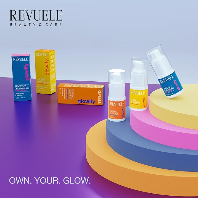 REVUELE Dew It Now Power Serum, 5 Hyaluronic Acids + Panthenol & Glycerin, 1 fl.oz – Hydrating & Nourishing Facial Serum, Vegan & Cruelty-Free