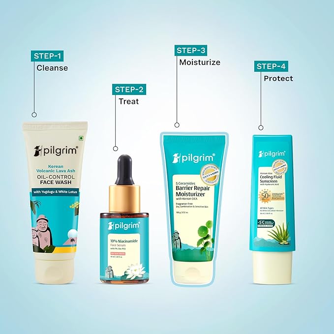 Pilgrim Cica Moisturizer for Face with 5 Ceramides & Hyaluronic Acid | Hydrating, Fragrance-Free Cream for Dry, Sensitive & Combination Skin | Repairs Skin Barrier | 3.53 Oz (100g)