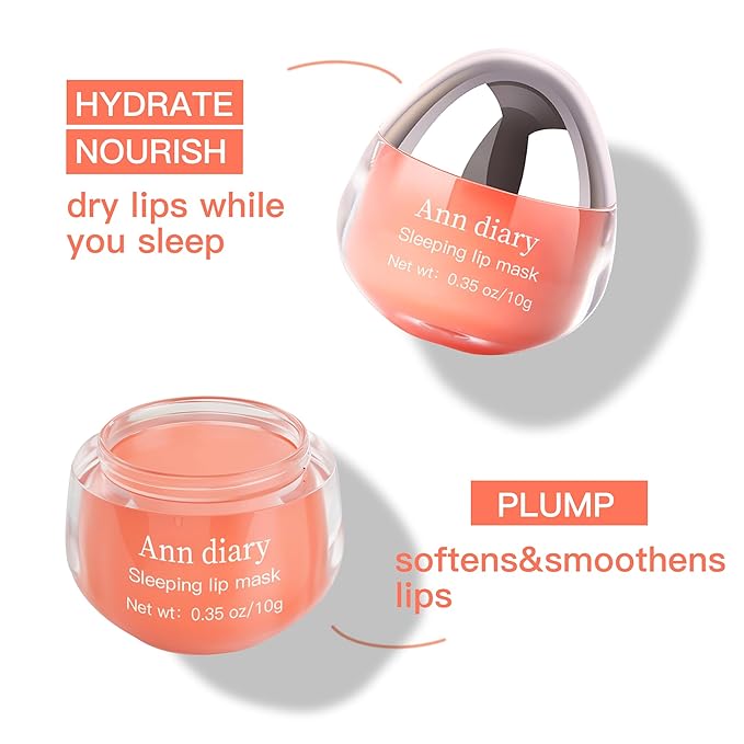 Sleeping Lip Mask: Nourish,Dry Lips,Hydration,Moisturizing for Cracked Lips,Visibly Plumps & Softens,Long-lasting Moisture to Soothe Dry Chapped Lips 10G|0.35 oz