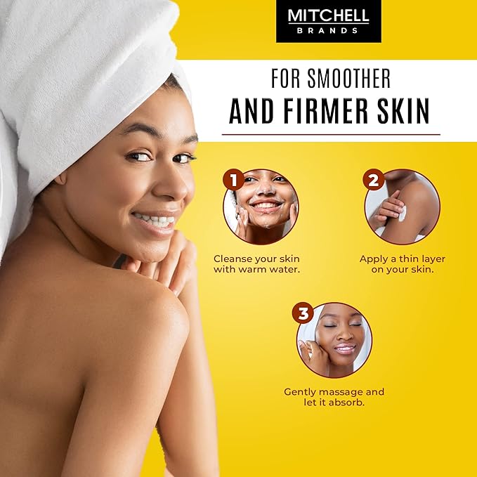 MITCHELL BRANDS Mango Whipped Shea Body Butter - 10 oz / 300 gr - Great Moisturizer, effective on Skin, Hair, Body, Face, with Almond Oil, Vitamin E, for All Skin Types, for Women and Men