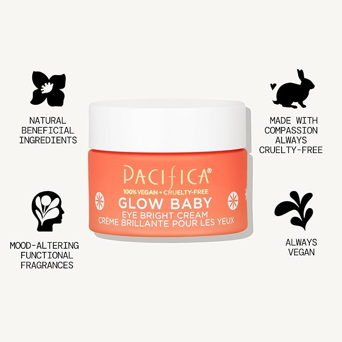 Pacifica, Eye Cream Bright Glow Baby, 0.5 Fl Oz