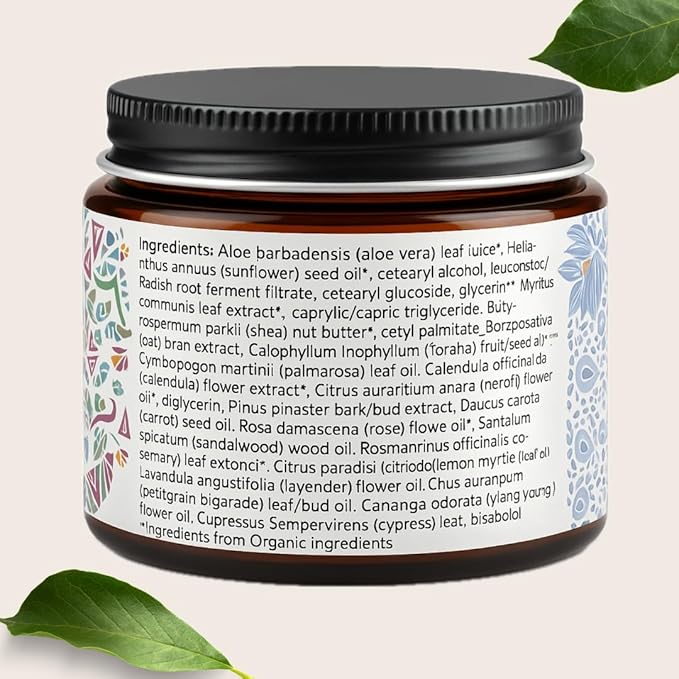 Calendula Nourishing Face Cream for Dry Skin, Natural & Organic Facial Cream, Hydrating and Moisturizing skin care product, Vegan Face Cream, calendula face cream, Facial Moisturizer