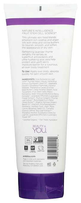 Andalou Naturals Body Lotion Refreshing Lavender and Thyme - 8 fl oz by Andalou Naturals