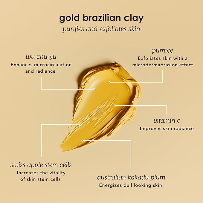Glorio GLOW: 8 Revitalizing Clay Face Mask Treatments - Rare Gold Clay - 8 Week Beauty Set - Boost Radiance & Luminosity - Vitamin C, Indian Healing Clay, Skin Care Gift, Self Care, Skincare Women Men