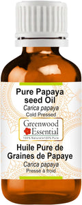 Greenwood Essential Pure Papaya Seed Oil (Carica Papaya) Cold Pressed 10ml (0.33 oz)