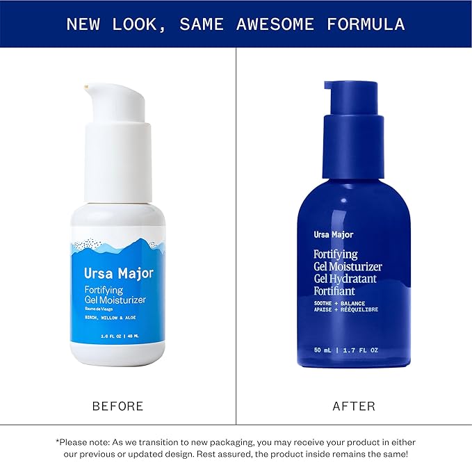 Ursa Major Fortifying Gel Moisturizer | Hydrating Daily Moisturizer | Vegan, Cruelty-Free | Formerly known as Fortifying Face Balm | Calming, Soothing, Facial Lotion for All Skin Types | 1.7 ounce