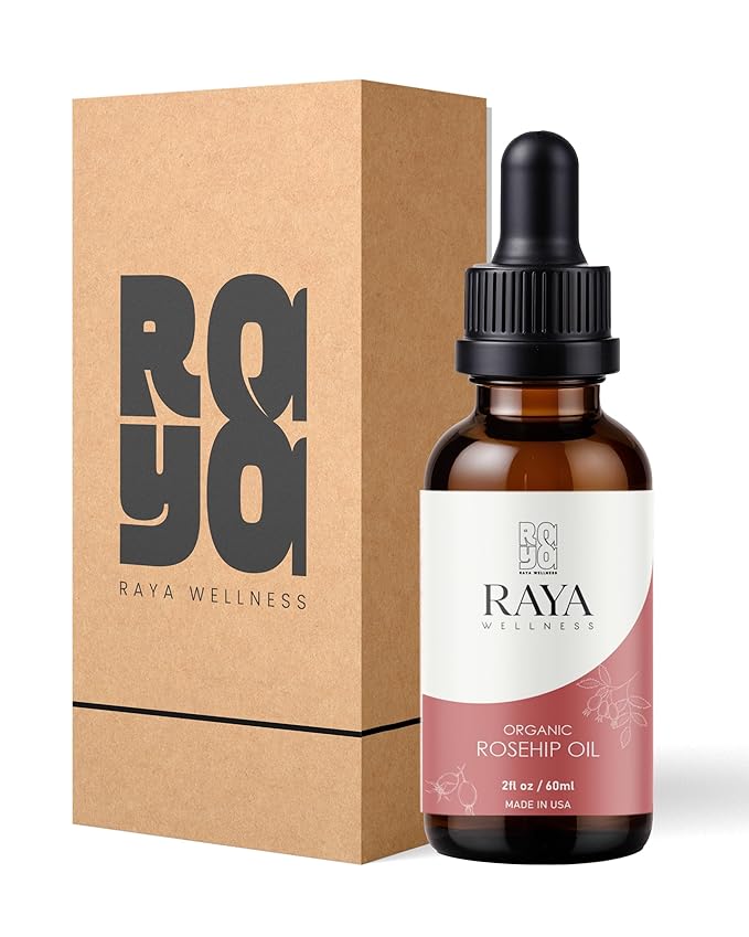 USDA Organic Rosehip Seed Oil - Cold Pressed - Made In USA - Glass Bottle - 2 fl oz (60 ml)