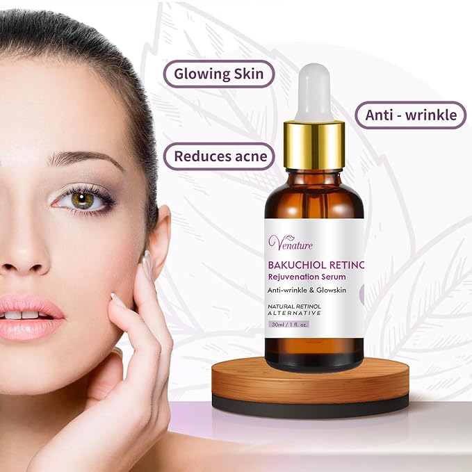 Bakuchiol Retinol Rejuvenation Serum,2025 Best Retinol Serum for Wrinkles Bakuchiol Face Korean,