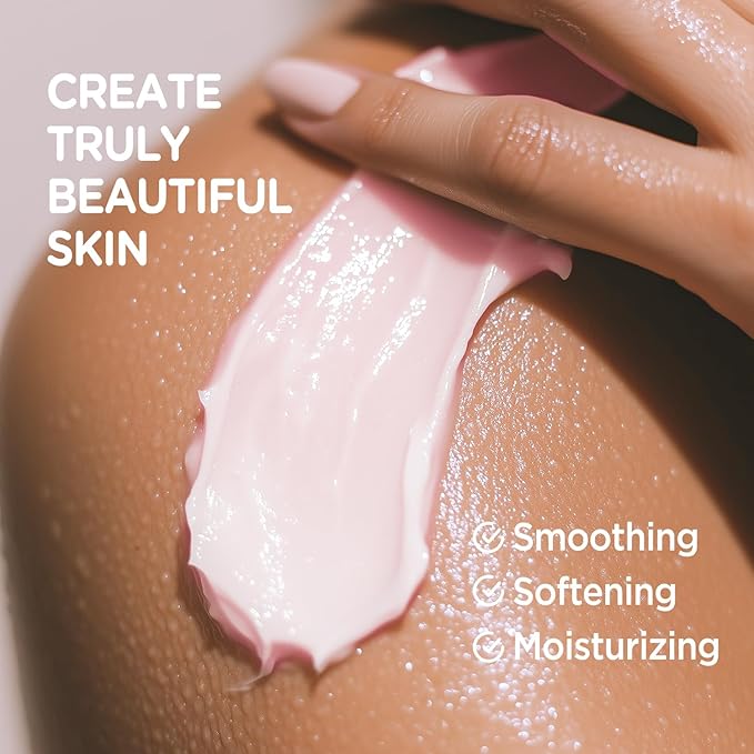 Rose Body Butter, Natural Shea Body Butter for Dry Skin, Womens and Mens Body Care, Body Care for Deep Moisturizing and Hydrating-3.4 floz+6.8 floz