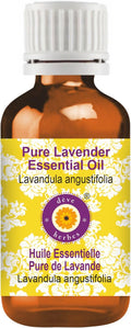 Deve Herbes Pure Lavender Essential Oil (Lavandula angustifolia) (Made in France) Steam Distilled 100ml (3.38 oz)