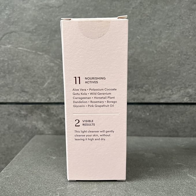FLEUR & BEE Face Wash | 100% Vegan & Cruelty Free | Non Drying, Gentle, Daily Use | Dermatologist Tested Facial Cleanser with Natural and Organic Ingredients | So Clean (3.7 Fl Oz)