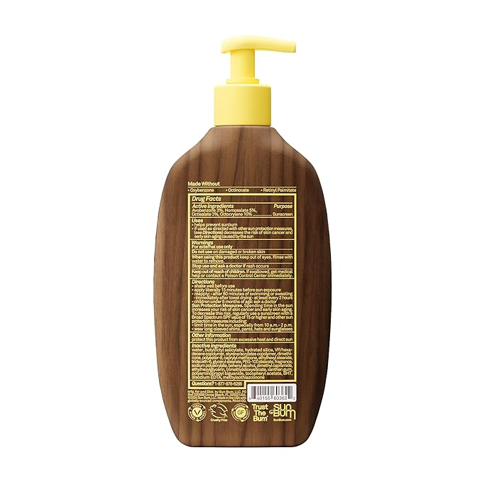 Sun Bum Original SPF 30 Sunscreen Body Lotion - Broad Spectrum Moisturizing Sunscreen with Vitamin E - Hawaii 104 Act Compliant (Made Without Octinoxate & Oxybenzone) - 16 oz