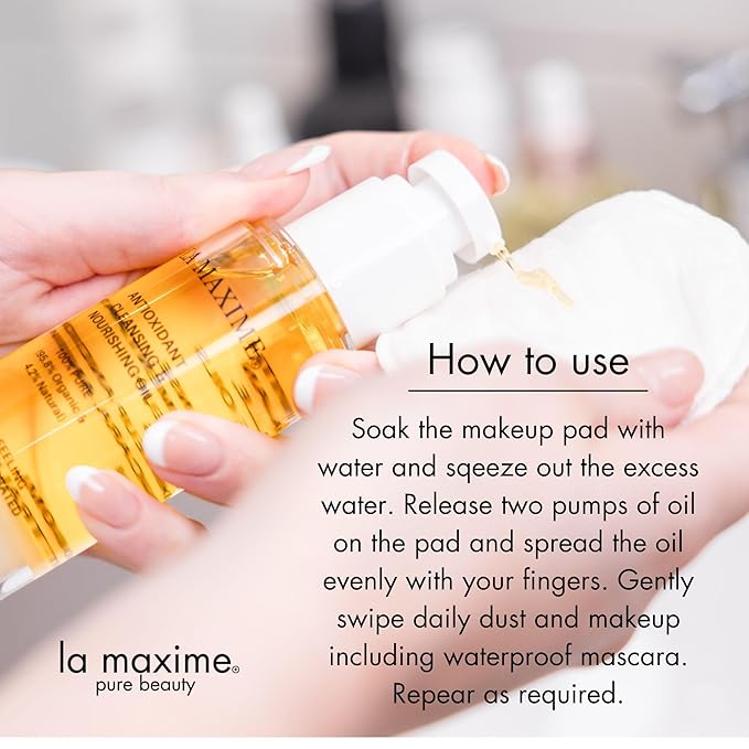 Antioxidant Cleansing and Nourishing Oil, Gentle Makeup Remover & Hydrating Facial Cleanser (2.7 Fl Oz / 80ml)